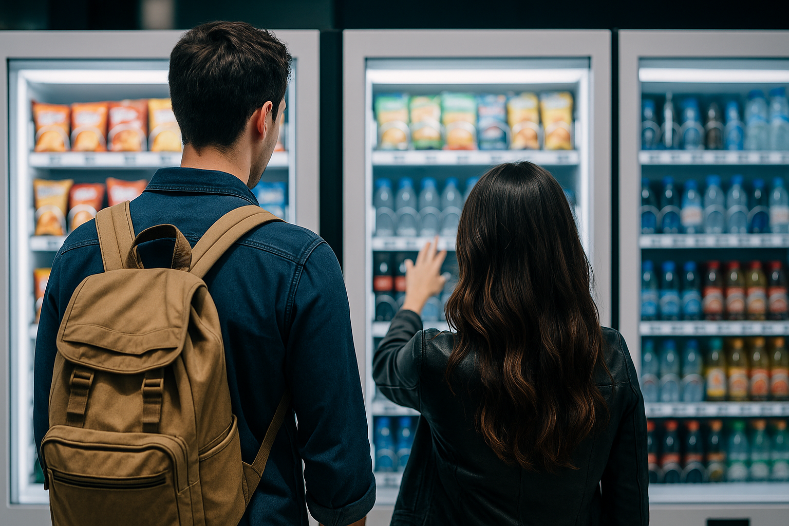 vending machine in the hallway, choices for what we want